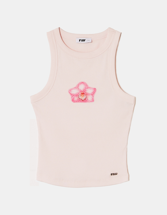 TALLY WEiJL, Pink Printed Tank Top for Women