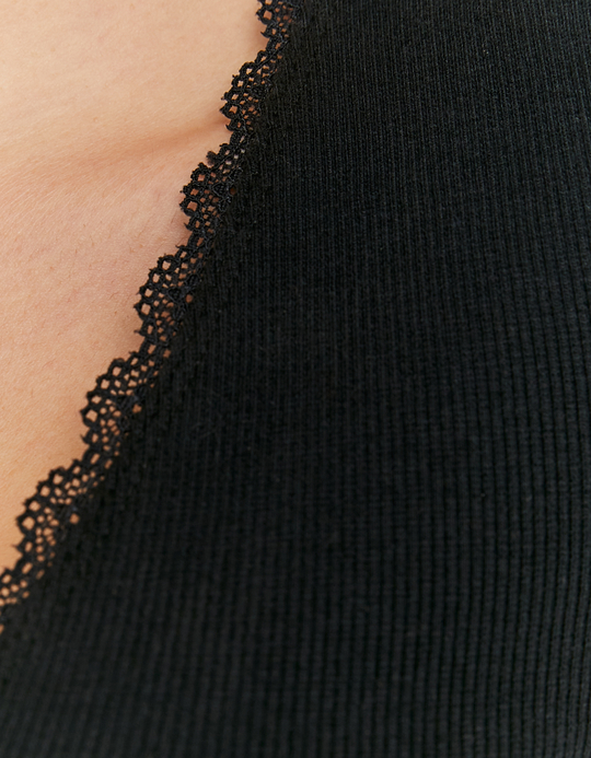 TALLY WEiJL, Top Noir avec Taille Froncée for Women