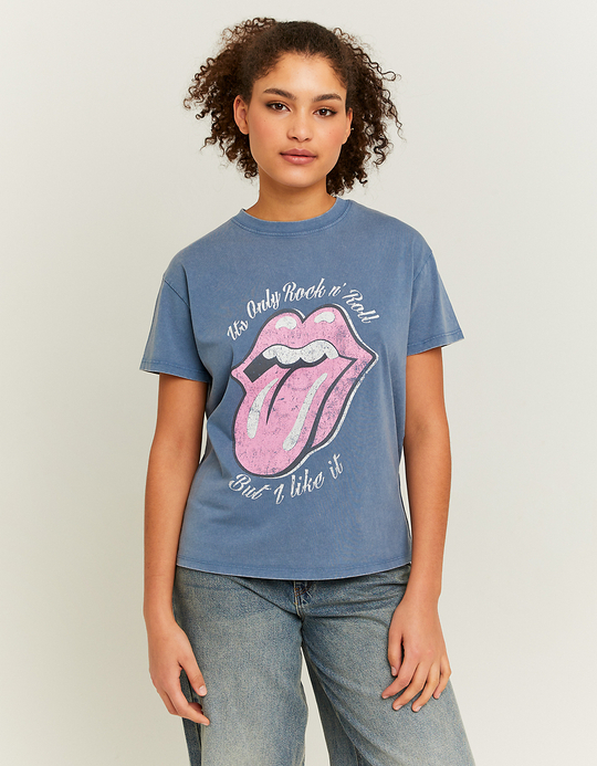 TALLY WEiJL, Acid Wash lockeres bedrucktes T-Shirt for Women