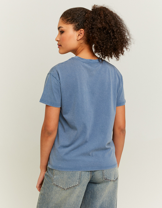 TALLY WEiJL, Acid Wash lockeres bedrucktes T-Shirt for Women