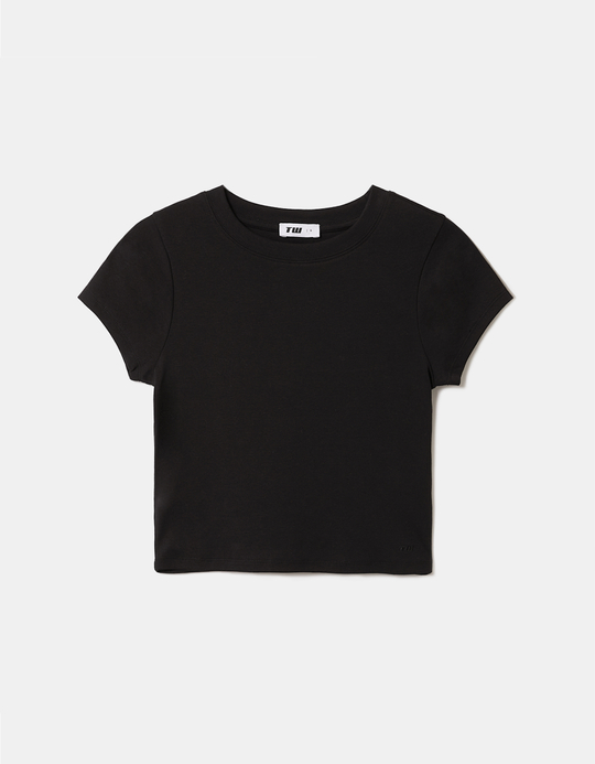 TALLY WEiJL, Maglietta Corta Nera for Women