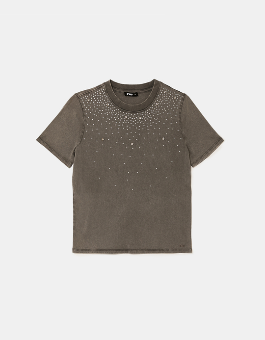 TALLY WEiJL, T-shirt ampia con strass for Women