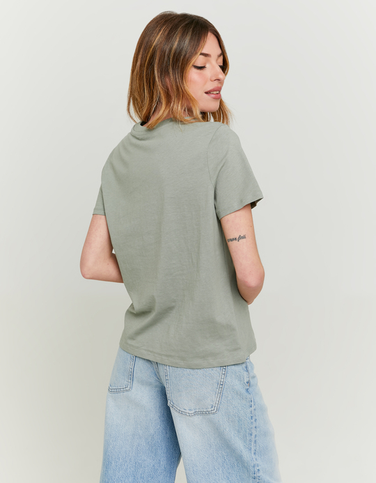TALLY WEiJL, Grünes Basic-T-Shirt for Women