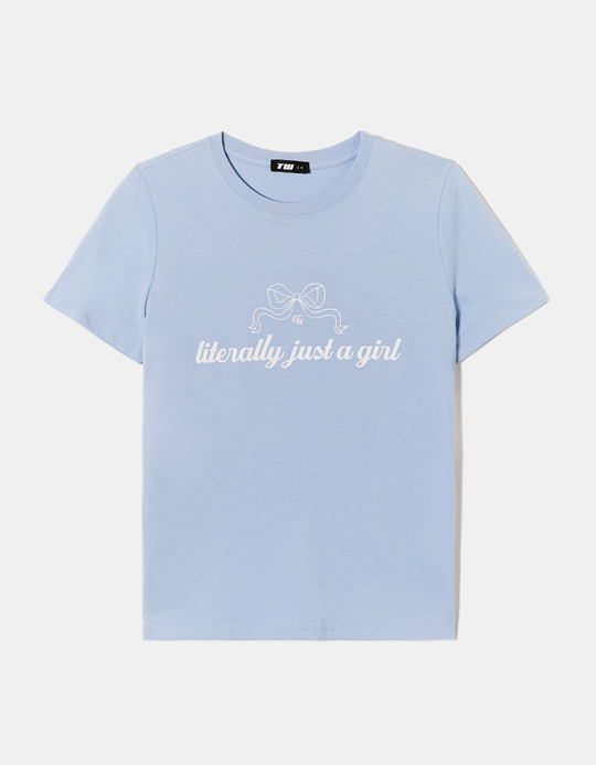 TALLY WEiJL, Blue Printed T-shirt for Women