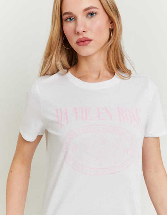 TALLY WEiJL, White printed T-shirt for Women