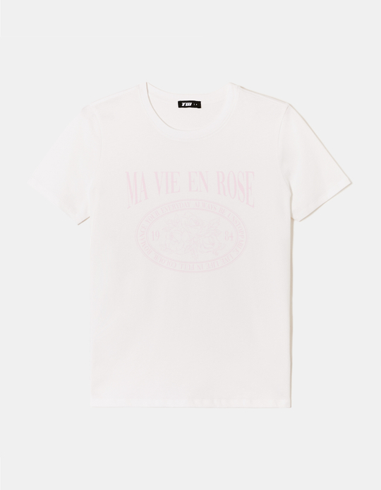 TALLY WEiJL, T-Shirt Blanc Imprimé for Women