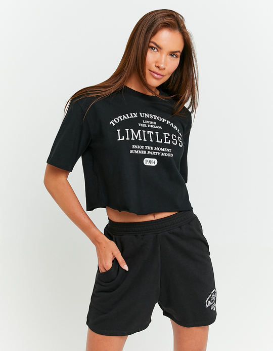 TALLY WEiJL, T-shirt Loose Μαύρο for Women