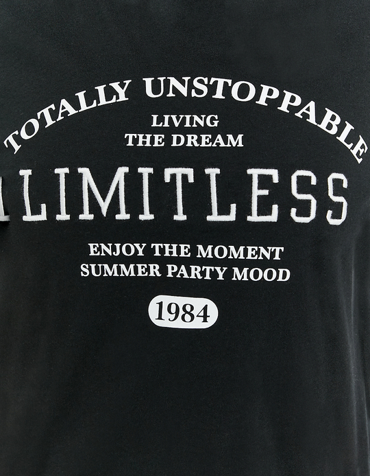 TALLY WEiJL, T-shirt Loose Μαύρο for Women