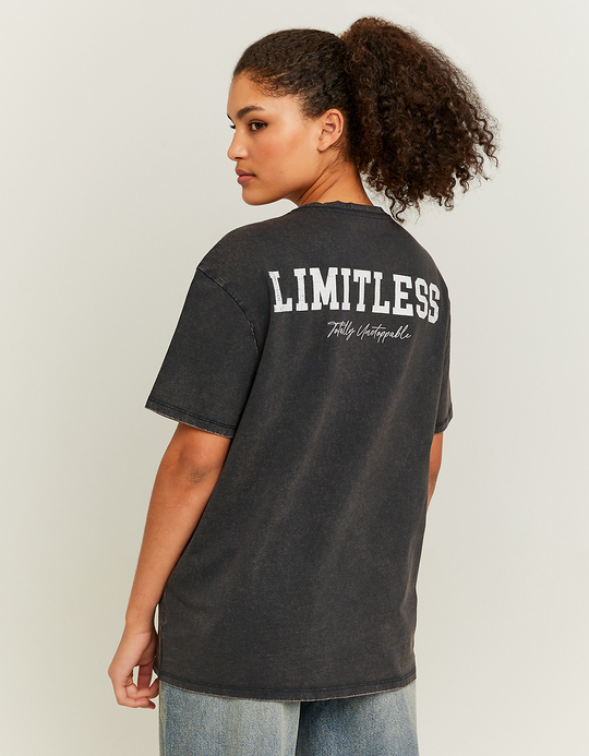 TALLY WEiJL, T-shirt loose delavé style T-Shirt de Football for Women