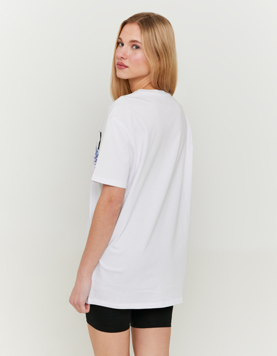 TALLY WEiJL, White Printed T-shirt for Women