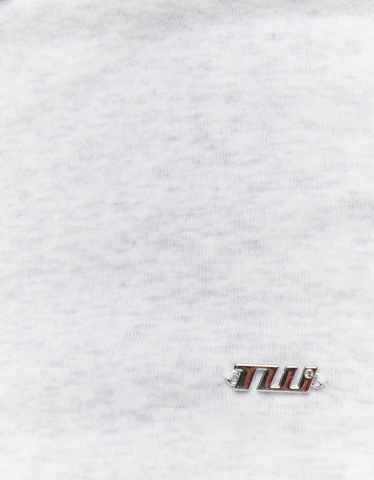 TALLY WEiJL, Grey Boat Neck T-Shirt for Women