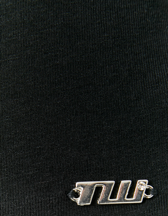 TALLY WEiJL, Black Boat Neck T-shirt for Women