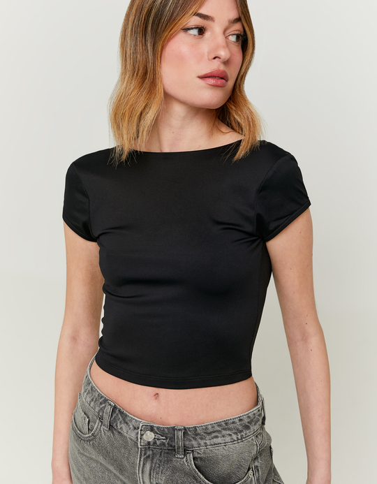 TALLY WEiJL, Top Basic ανοιχτή πλάτη Μαύρο for Women