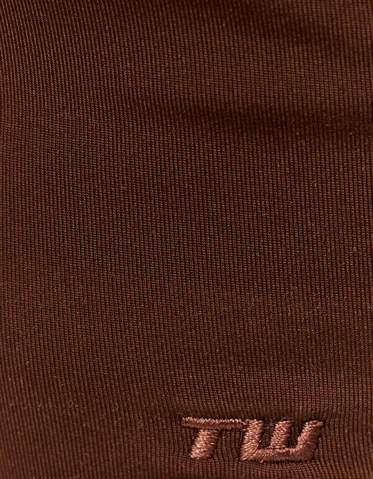 TALLY WEiJL, T-shirt basic marrone a maniche lunghe for Women