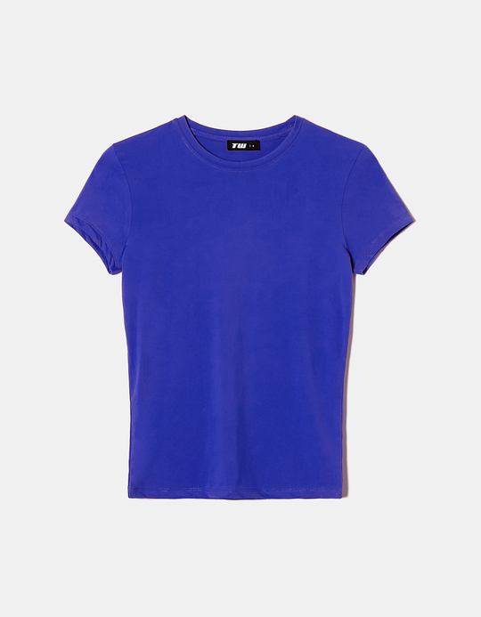 TALLY WEiJL, T-shirt Basic Μπλε for Women