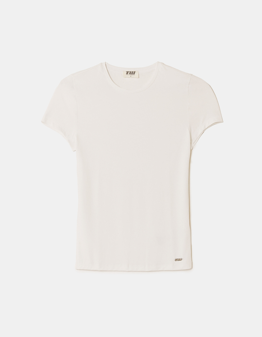 TALLY WEiJL, Maglietta Basica Bianca for Women