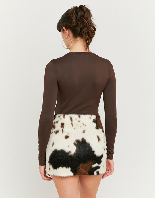 TALLY WEiJL, T-shirt Marron Basique for Women