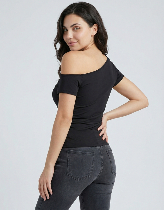 TALLY WEiJL, Schwarzes Asymetrisches Top for Women