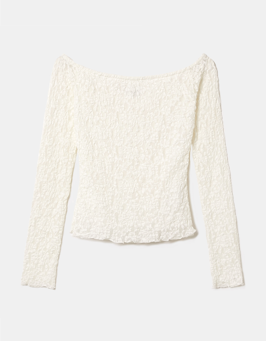 TALLY WEiJL, White Lace Top for Women