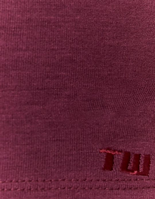 TALLY WEiJL, Burgundy Basic T-Shirt for Women