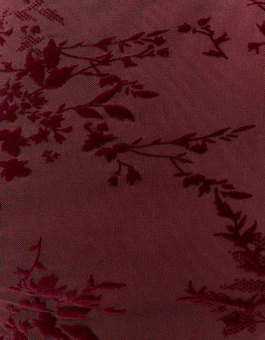 TALLY WEiJL, Top Bordeaux Floreale for Women