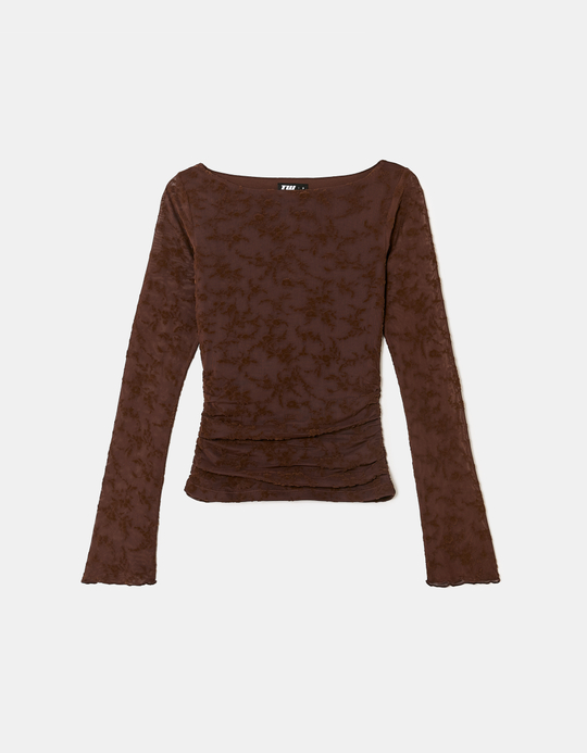 TALLY WEiJL, Braunes Top mit Blumenprint for Women