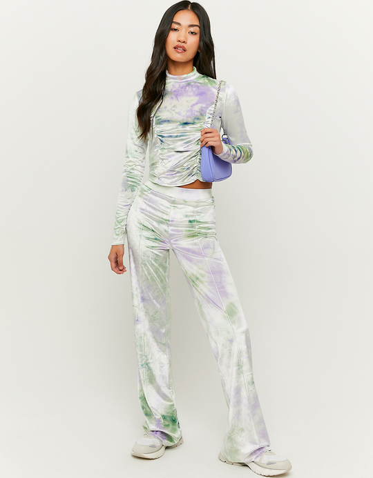 TALLY WEiJL, Top a Maniche Lunghe in Velluto for Women
