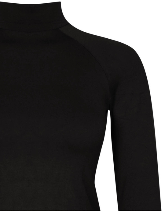 TALLY WEiJL, Schwarzes langärmliges Basic Top for Women