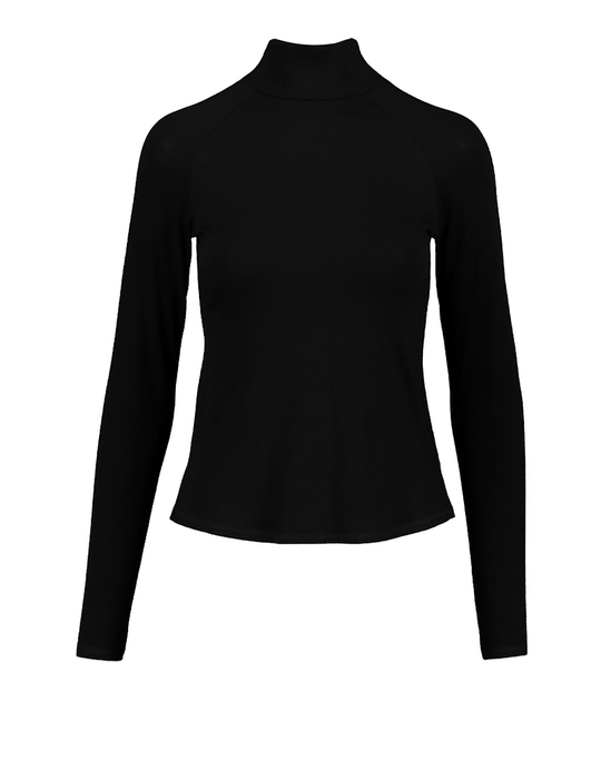 TALLY WEiJL, Schwarzes langärmliges Basic Top for Women