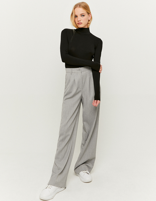 TALLY WEiJL, Schwarzes langärmliges Basic Top for Women