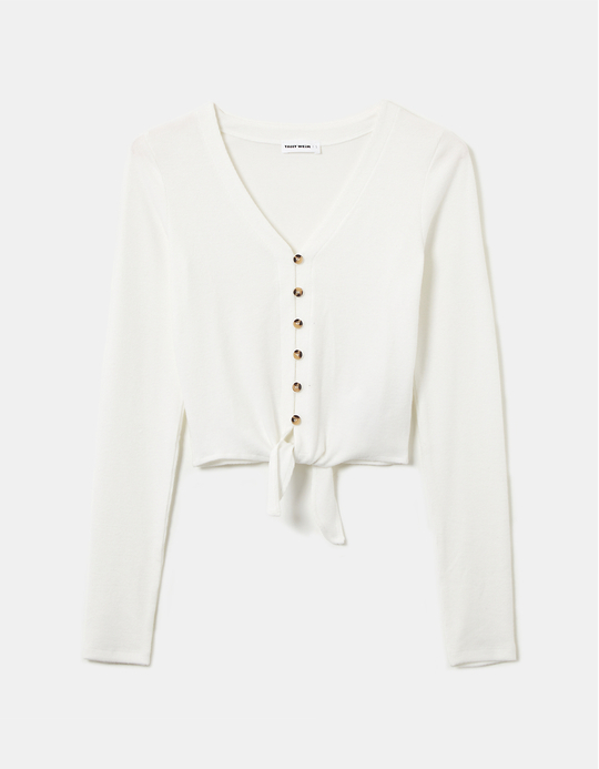 TALLY WEiJL, Weißes Basic Top for Women