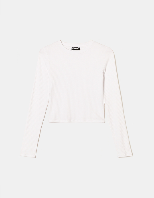 TALLY WEiJL, T-Shirt basique court blanc for Women