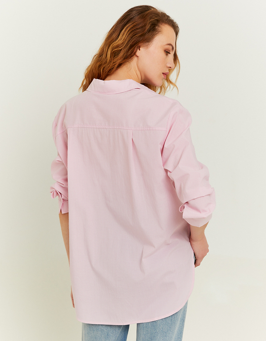 TALLY WEiJL, Camicia Rosa a Righe Bianche for Women