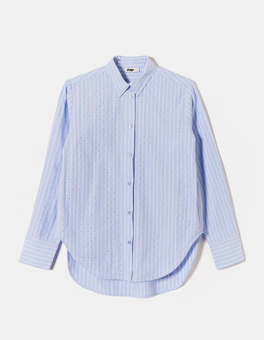 TALLY WEiJL, Striped Shirt with Strass for Women