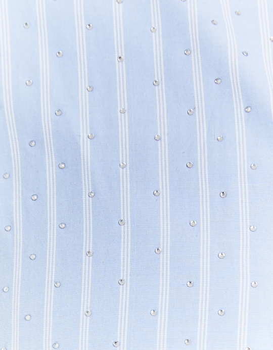 TALLY WEiJL, Striped Shirt with Strass for Women