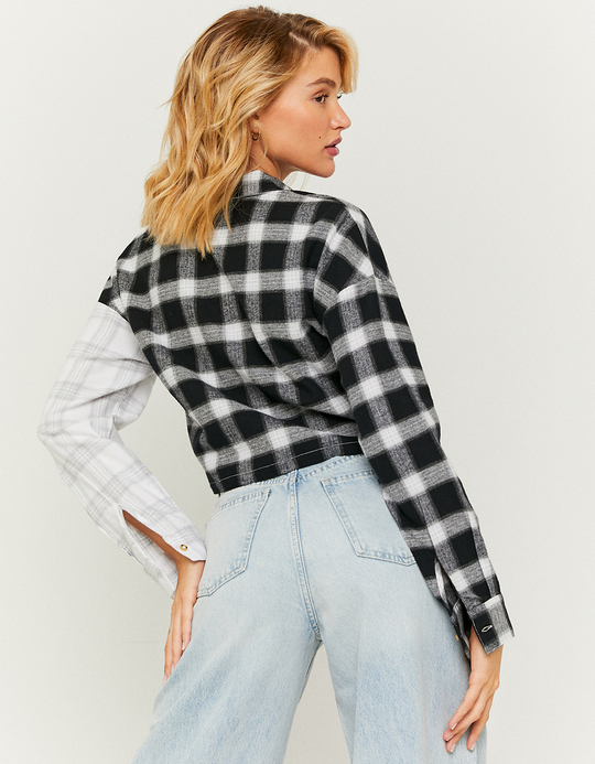 TALLY WEiJL, Check Print Long Sleeves Shirt for Women