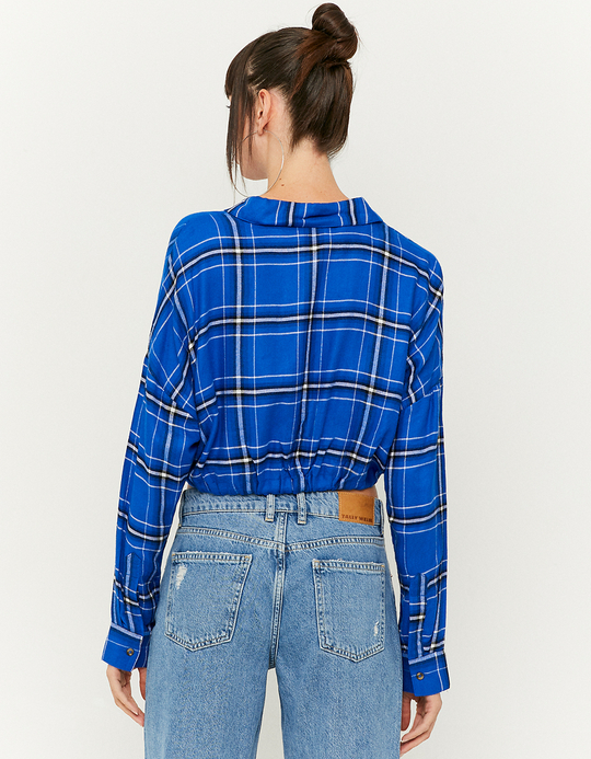 TALLY WEiJL, Cropped Checked Shirt for Women