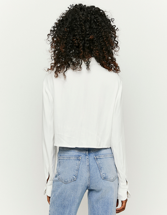 TALLY WEiJL, Camicia Corta In Raso Bianca for Women