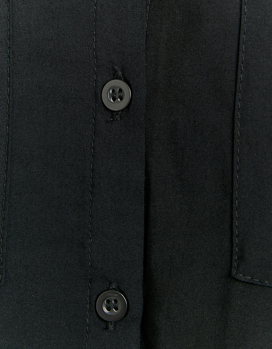 TALLY WEiJL, Schwarzes Basic Hemd mit Knöpfe for Women