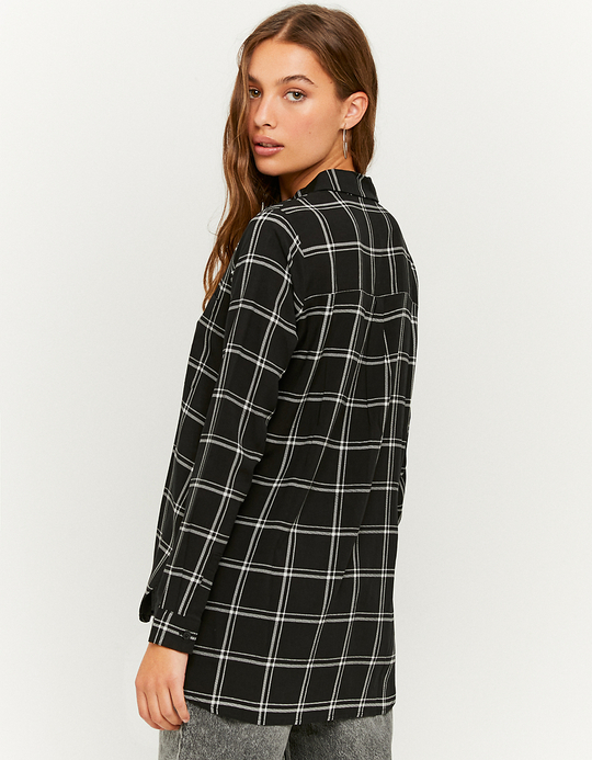 TALLY WEiJL, Black Buttoned Down Check Shirt for Women