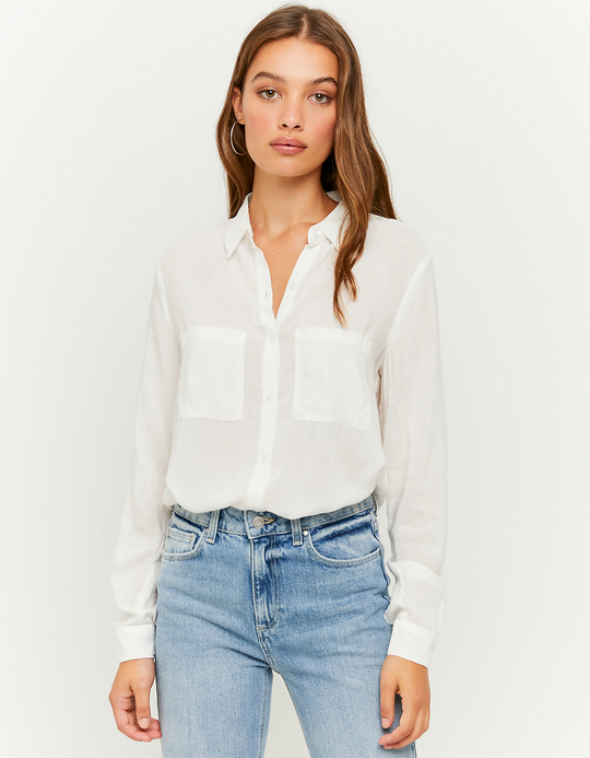 TALLY WEiJL, Camicia Basica Abbottonata Bianca for Women