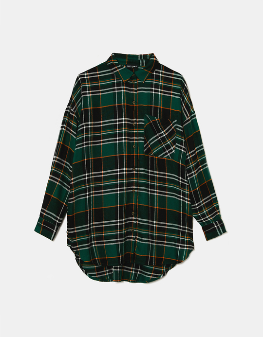 TALLY WEiJL, Green Check Shirt for Women