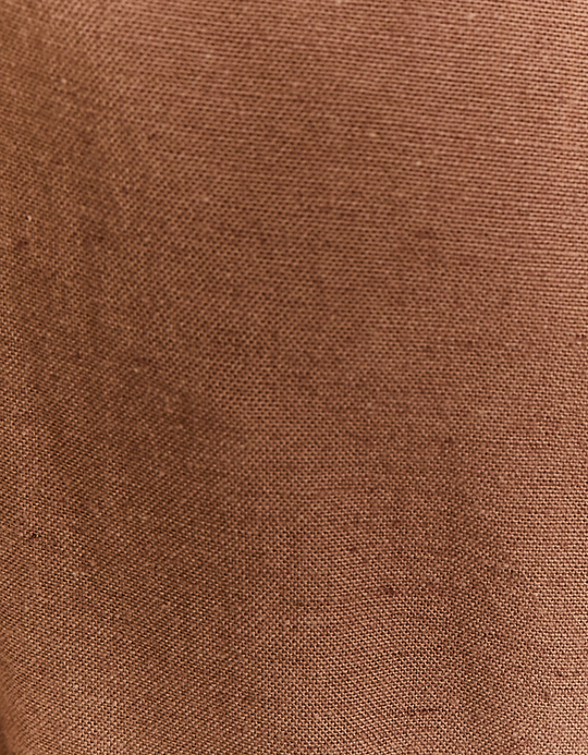 TALLY WEiJL, Brown Linen Loose Shirt for Women