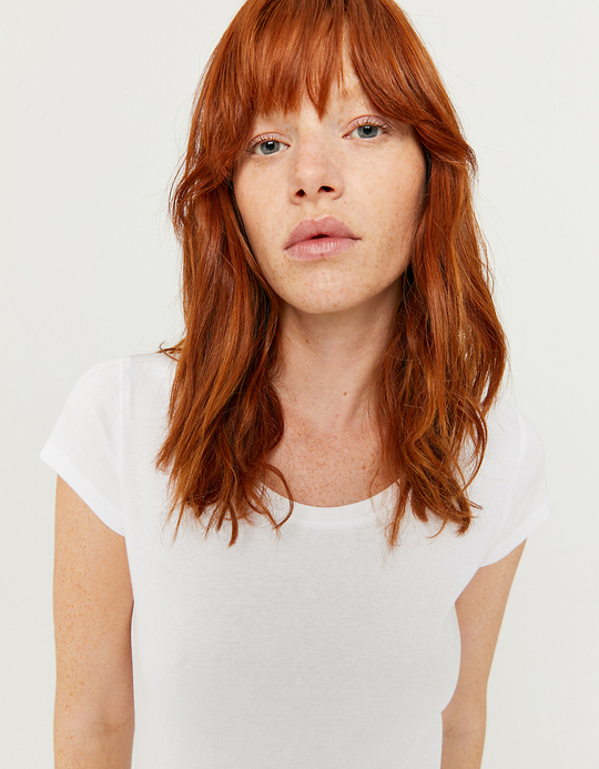 TALLY WEiJL, Weißes Basic T-Shirt for Women