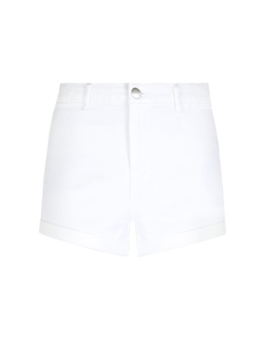 TALLY WEiJL, Weiße High Waist Skinny Denim Shorts for Women