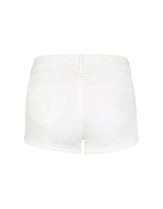TALLY WEiJL, White High Waist Fitted Shorts for Women