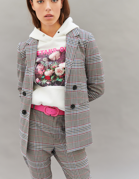 Cintura Rosa con Doppia Fibbia