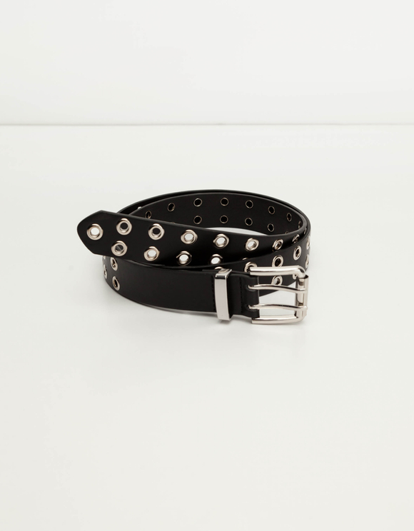 black grommet belt
