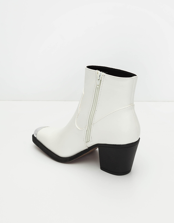 White Western Style Boots | TALLY WEiJL 