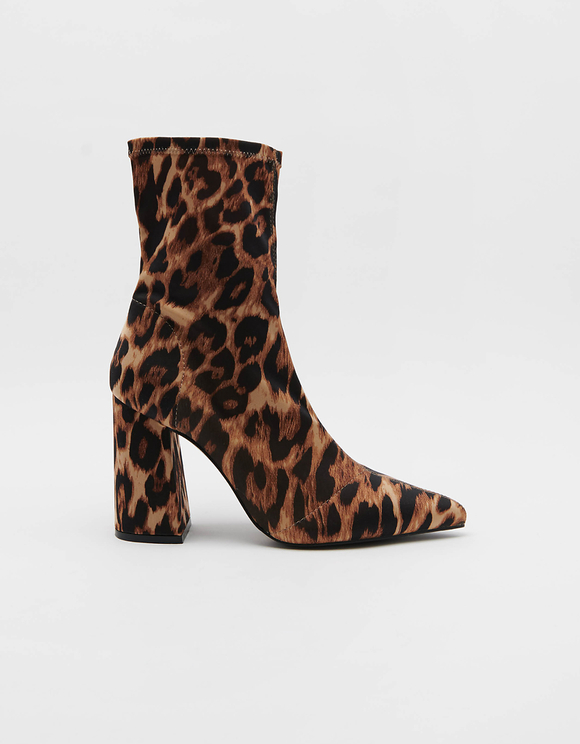 Stivaletti Leopardati con Calzino